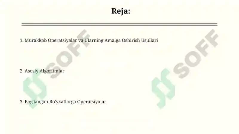 Murakkab Operatsiyalar va Ularning Amalga Oshirish Usullari 2