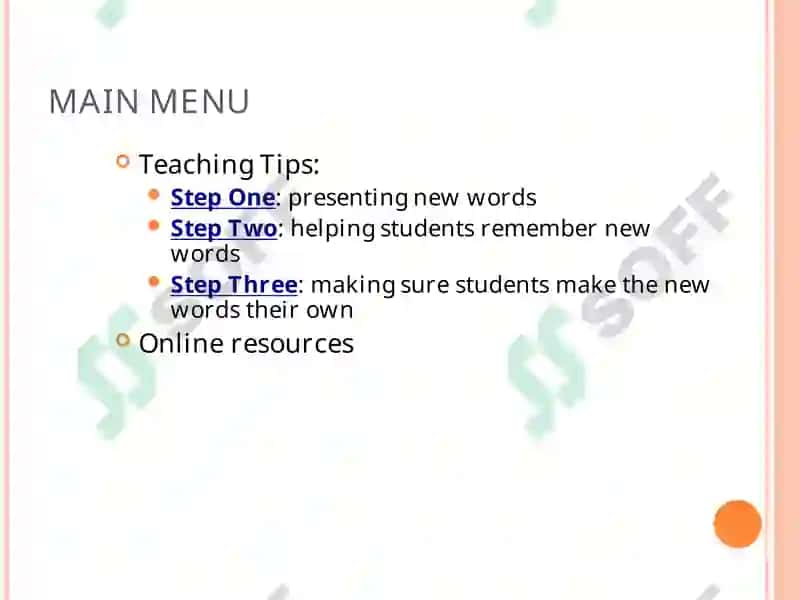 WAYS OF TEACHING VOCABULARY 2