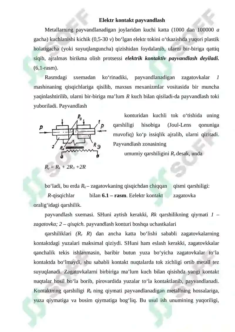 Temomexanik va mexanik payvandlash usullari 2