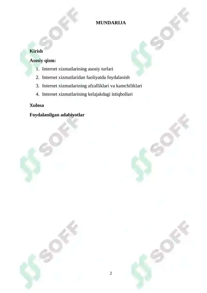 Internet Xizmatlari Tarixi va Paydo bo'lishi 2