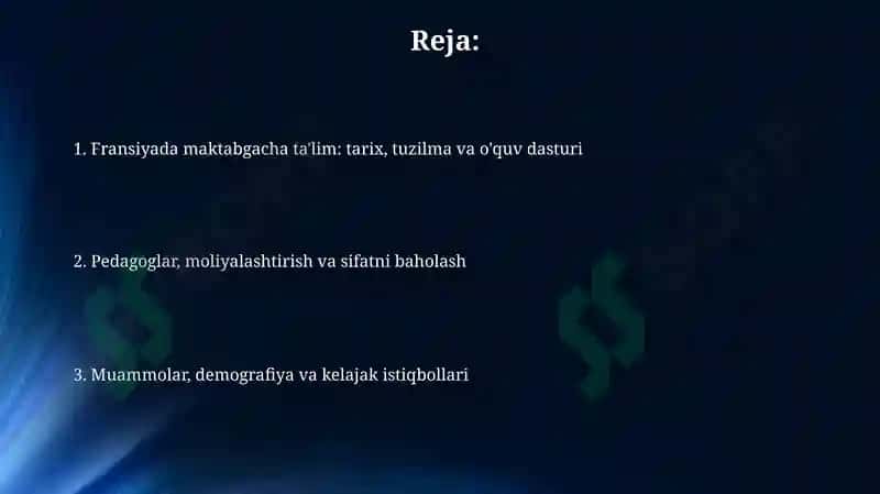 Fransiyada maktabgacha ta'lim tizimi 2