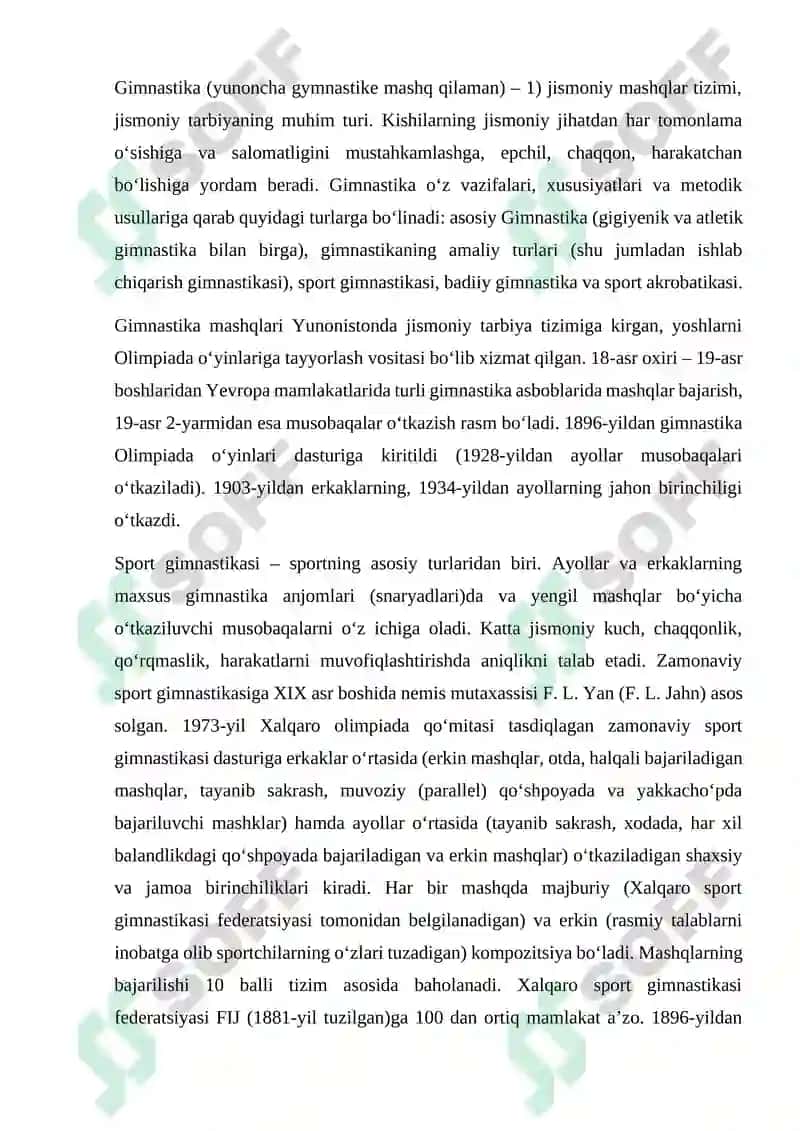 Gimnastika tizimlari 2