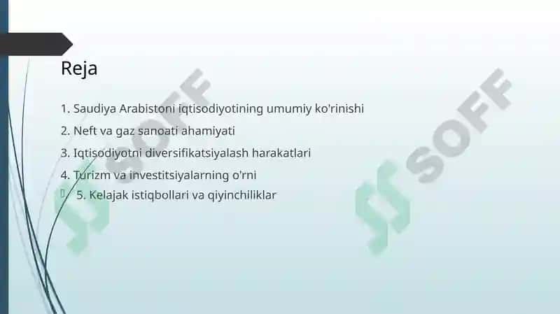 Savdiya Arabistoni iqtisodiyoti 2