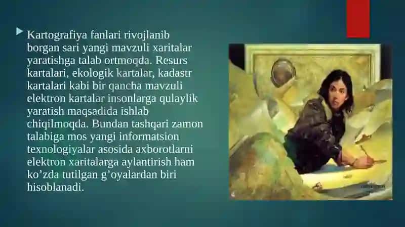 Kartografiyaninggeoinformatikabilanbog'liqligi 2