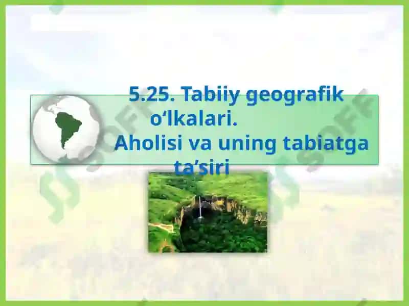 Tabiiygeografiko‘lkalari 2