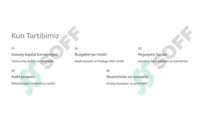 Tijorat banklarida xususiy kapital hisobi va uning auditi 2