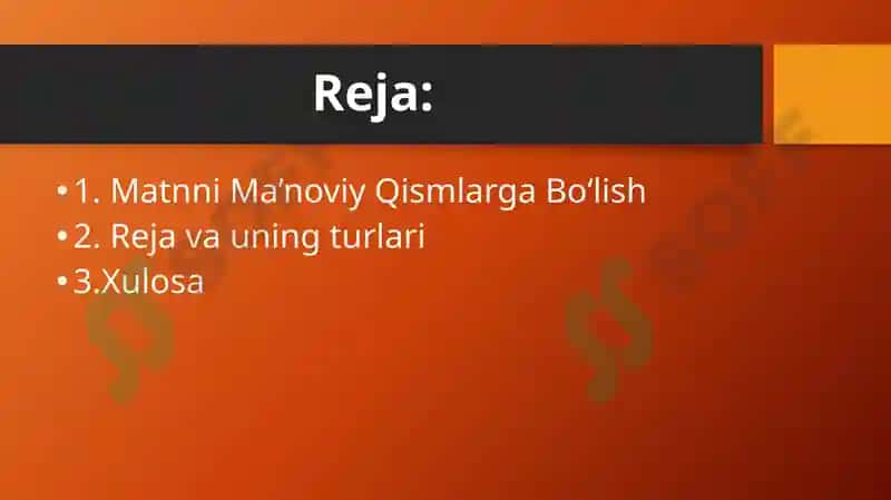 Matnni Ma’noviy Qismlarga Bo‘lish Tamoyili 2