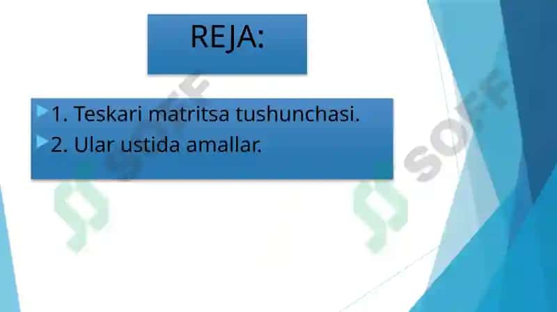 Teskari matritsa 2