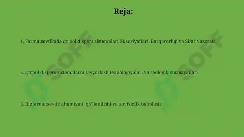 Qo'pol dispers sistemalar 2