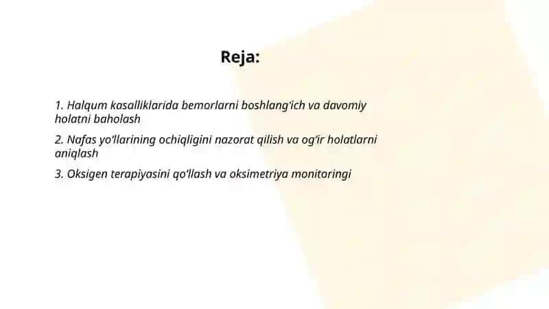 Halqum kasalliklarida hamshiraning vazifasi 2