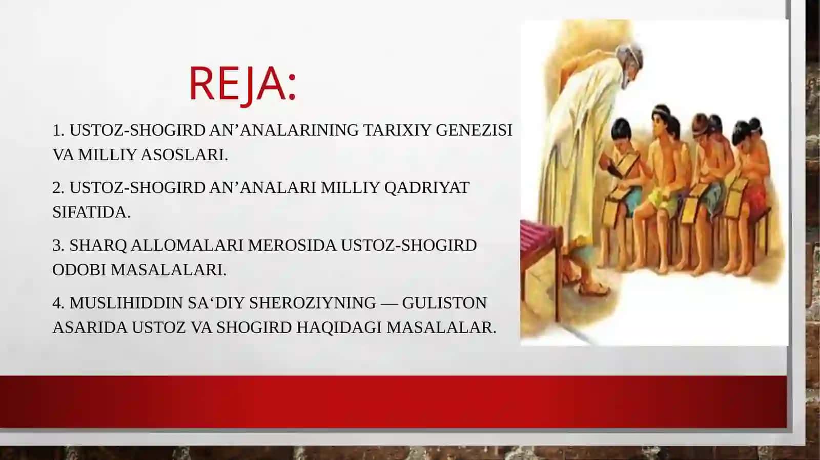 Pedagoglikkasbi rivojlantirishda Ustoz-shogirdan’analari 2