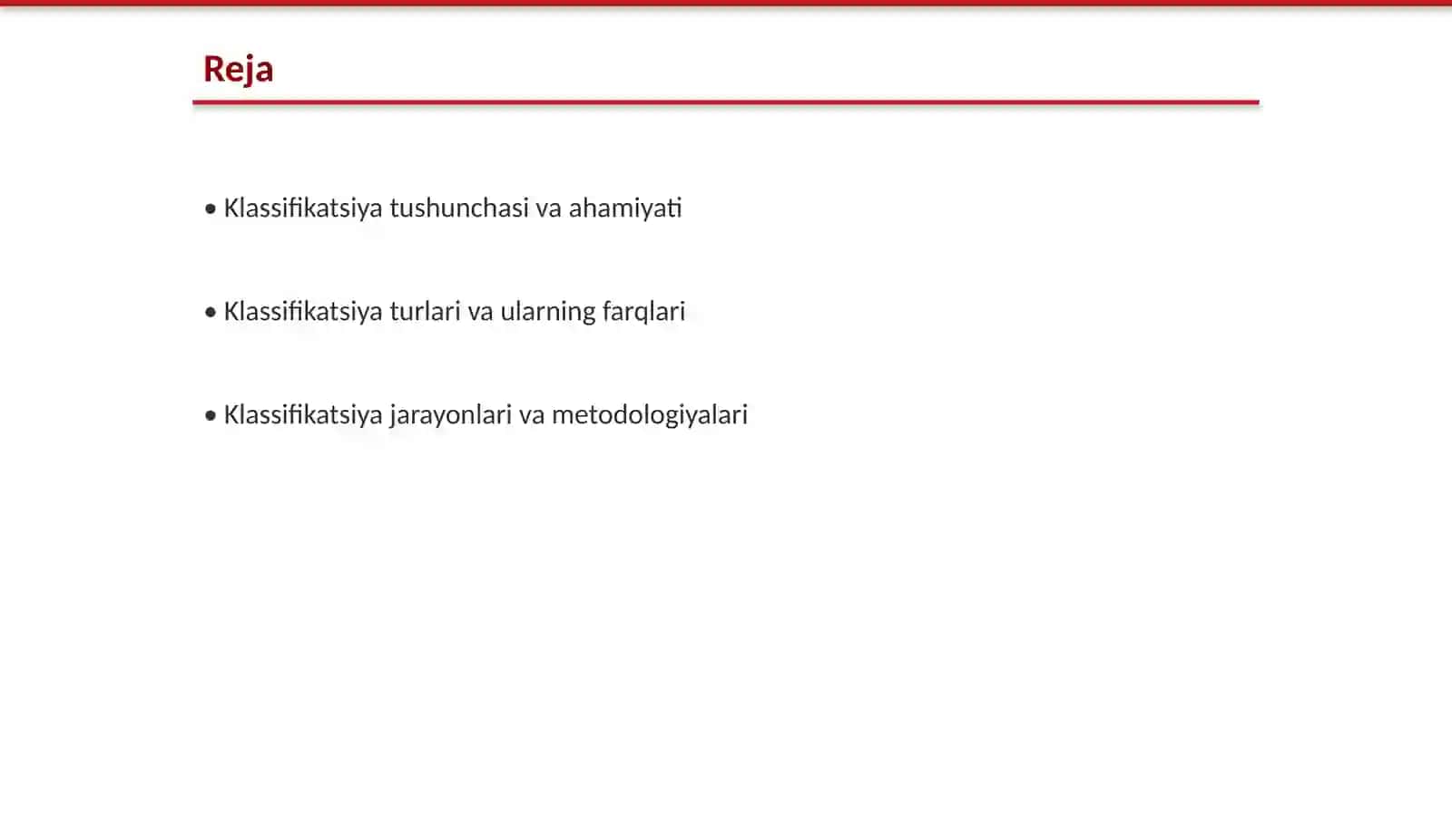 Klassifikatsiyalar va ularning turlari 2