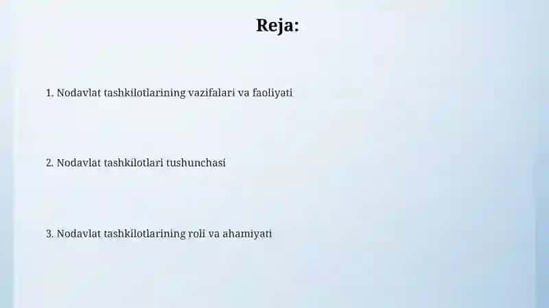 Notijorat tashkilotlar tushunchasi 2