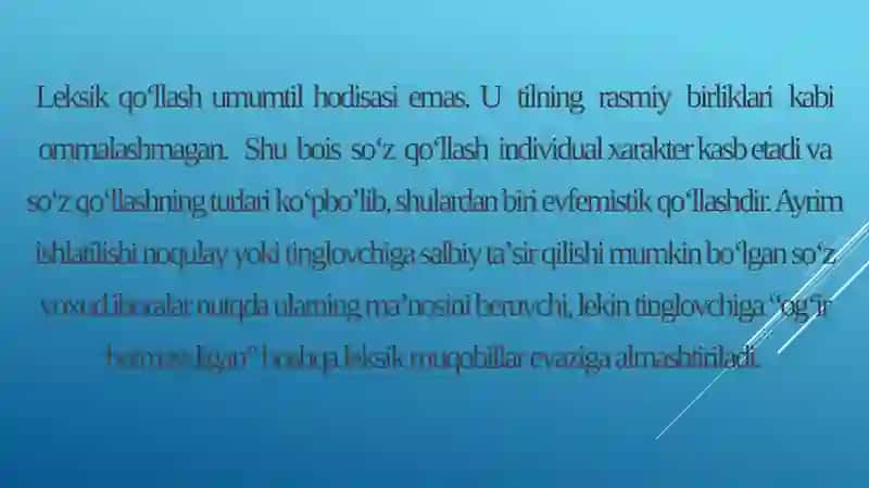 Tabu va Evfemizmning Uslubiysi Xususiyatlari 2