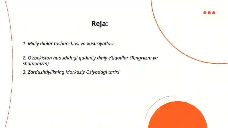 Milliy dinlar 2