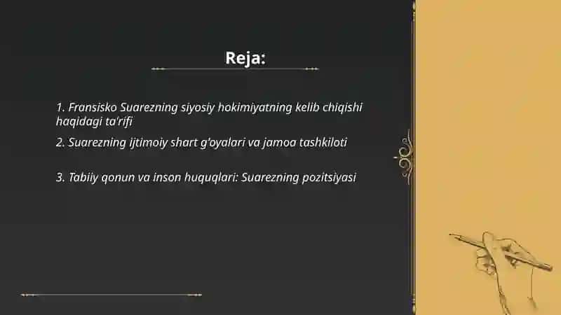 Fransisko Suarezning ijtimoiy-siyosiy qarashlari 2