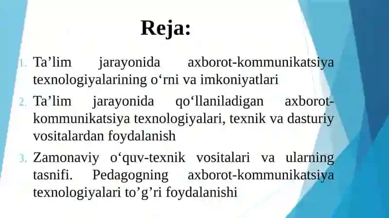 Axborot texnologiyalarini kasbiy faoliyatda qo‘llash 2