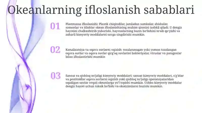 Dunyo Okeanidagi Ekalogik Muammolar 2