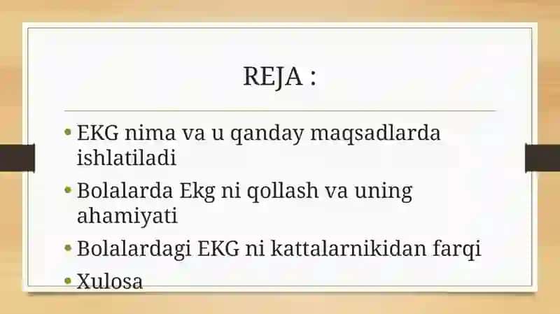 Chaqaloqlarda EKG ni o'ziga hos ahamiyati. 2