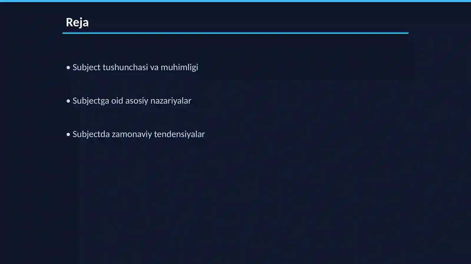 Subject tushunchasi va muhimligi 2