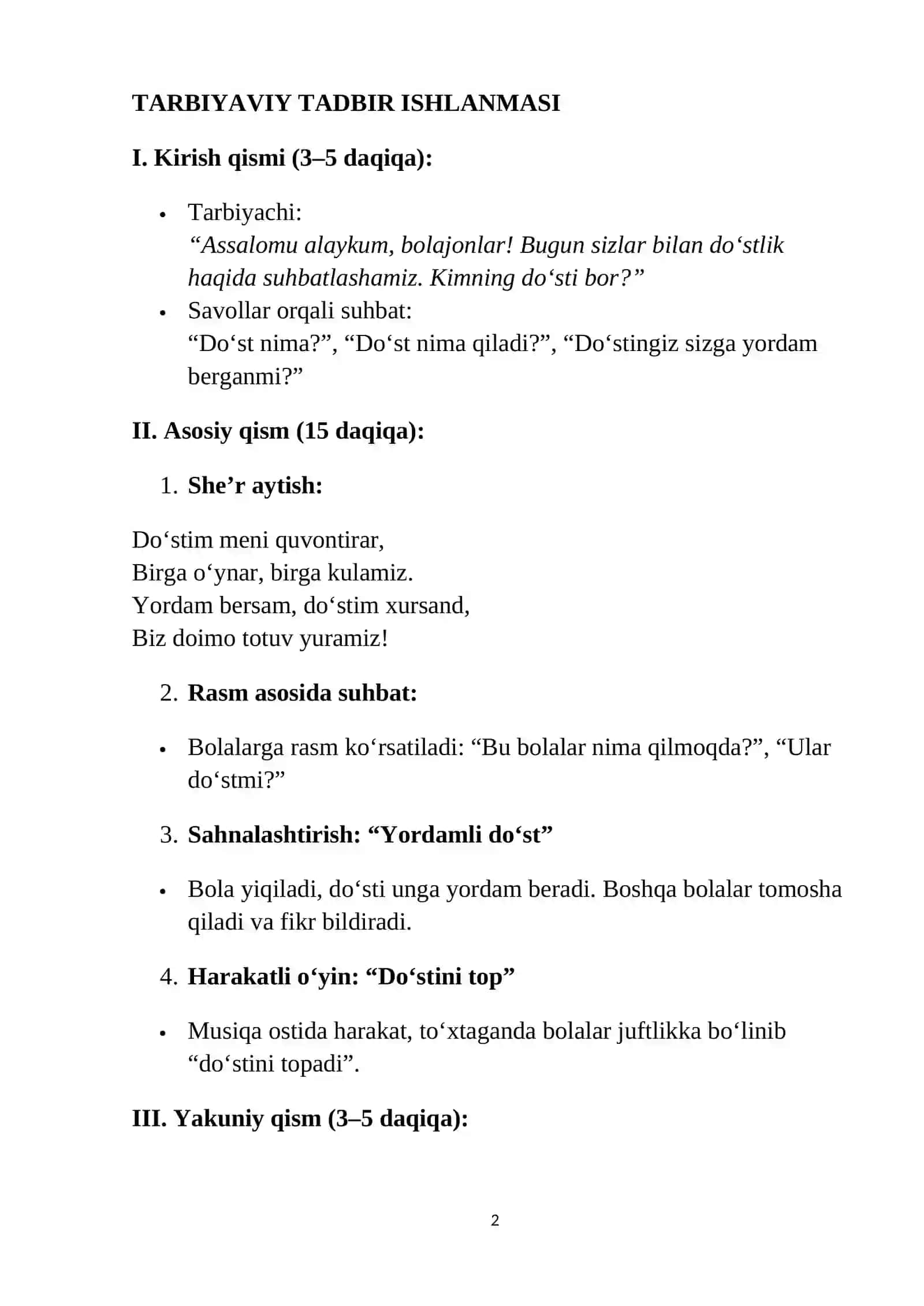 TARBIYAVIY TADBIR ISHLANMASI 2