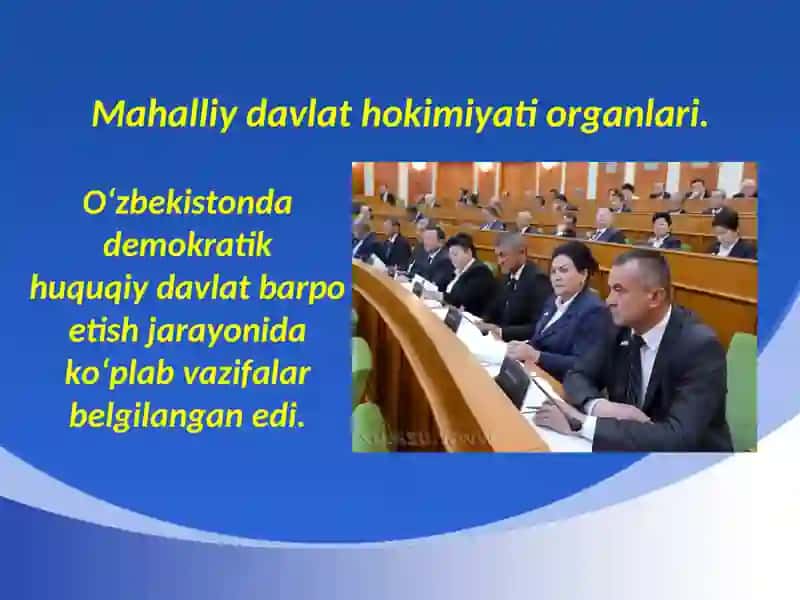 O‘zbekistonda demokratik huquqiy davlat barpo etish jarayoni 2