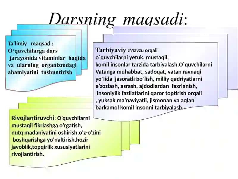Vitaminlar va ularning ahamiyati 2