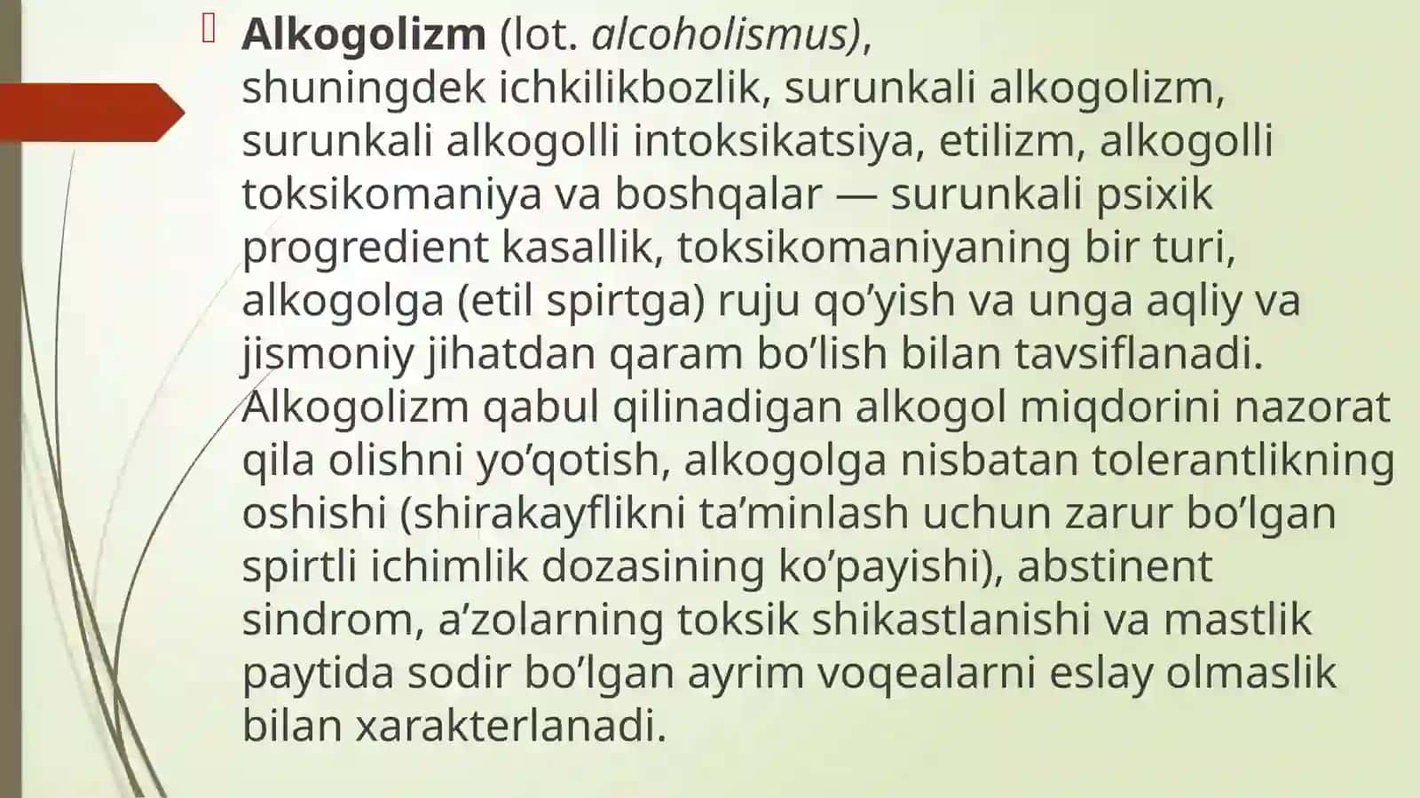 Alkogolizm va uning asoratlari, Alkogolizmni davolash 2