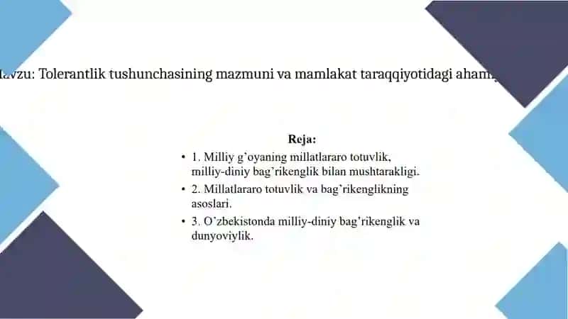 Tolerantlik Tushunchasi 2