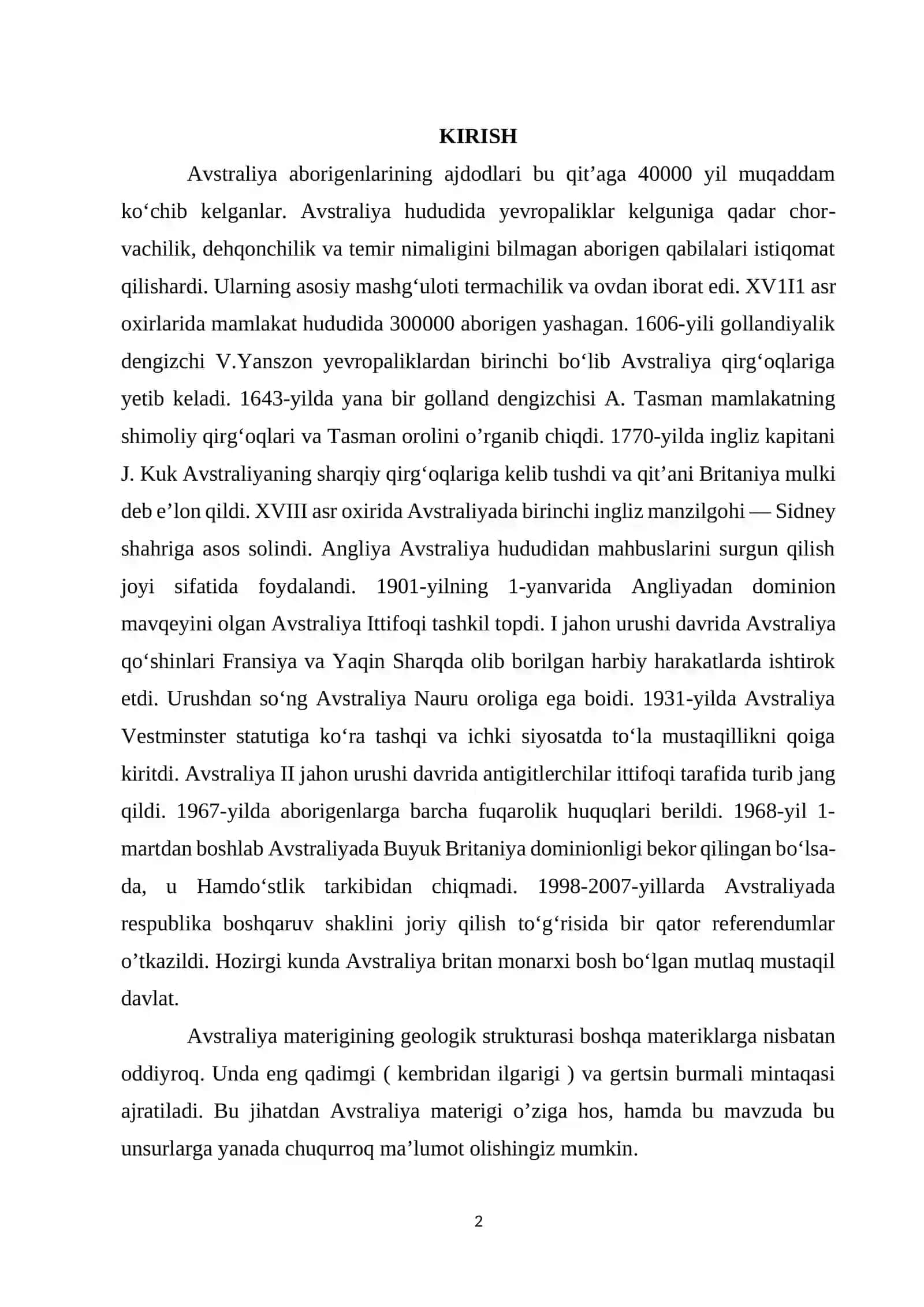 Avstraliya materigi 2