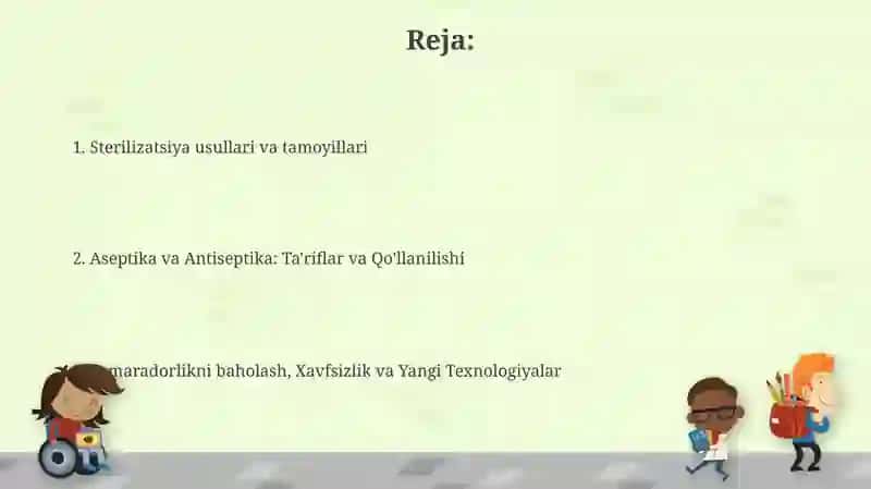 Sterilizatsiya usullari. Aseptika Antiseptika 2
