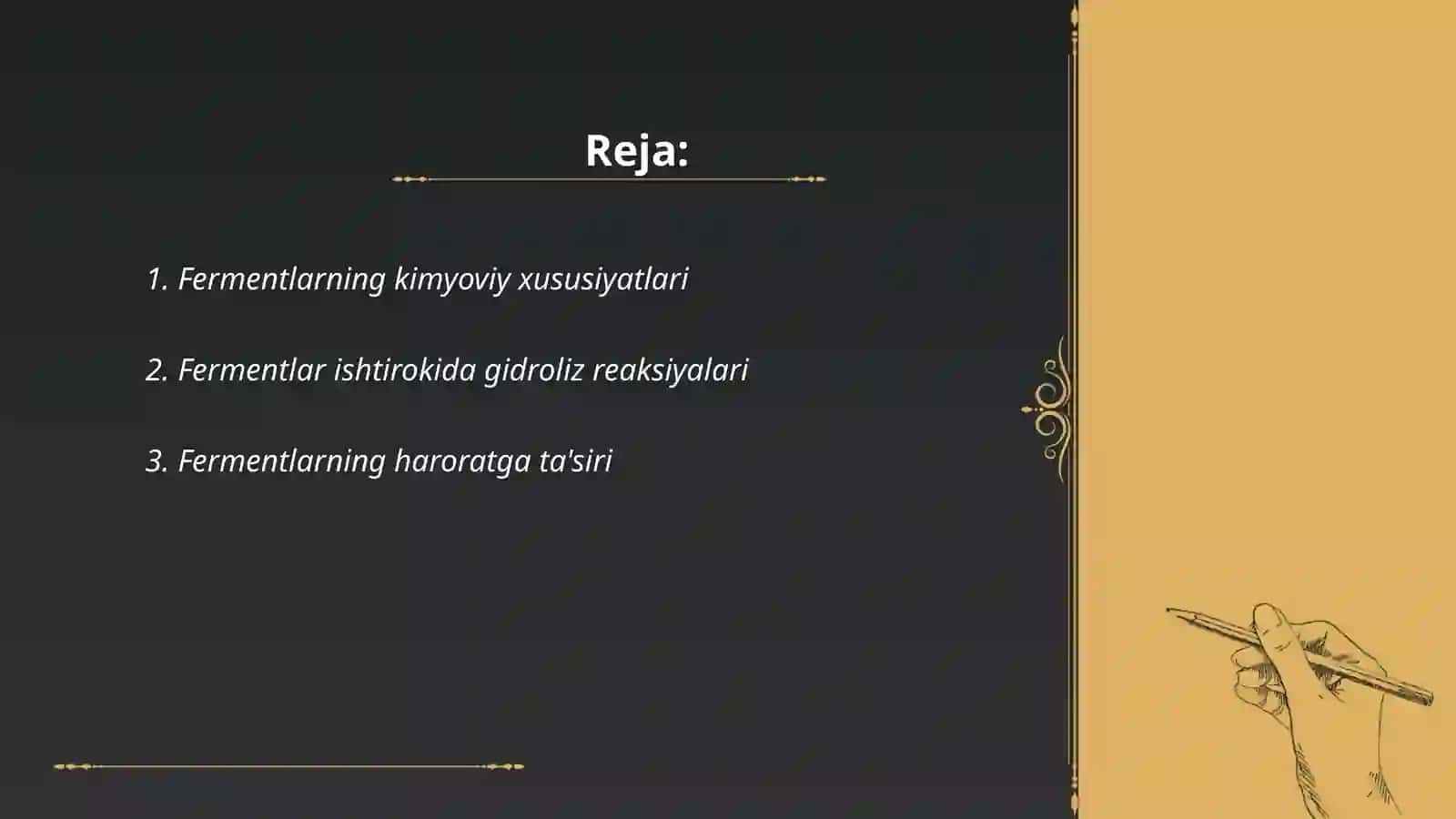 Fermentlar ishtirokida boradigan reaksiyalar 2
