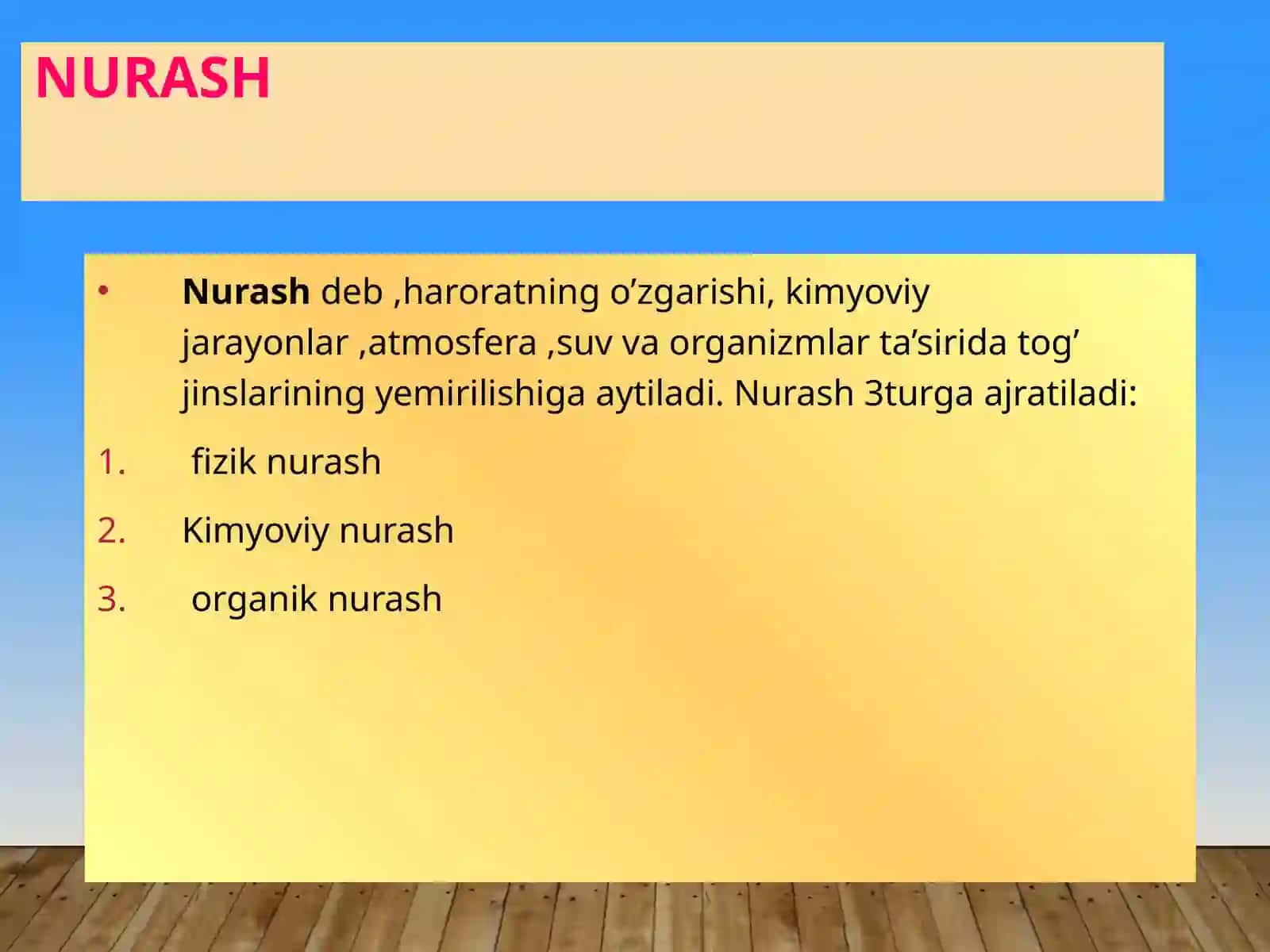 EKZOGEN JARAYONLAR 2