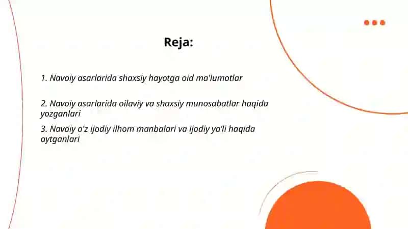 Navoiy haqida shoirning o'z asarlaridagi ma'lumotlar 2
