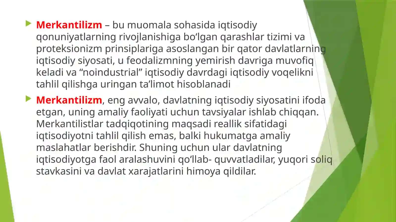 MERKANTILIZM 2