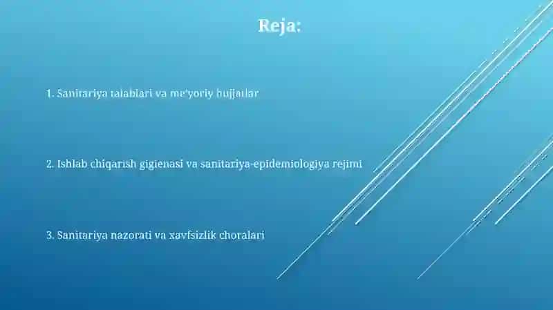 Yengilsanoatkorxonalaridasanitariyatekshiruvoʻtkazish 2