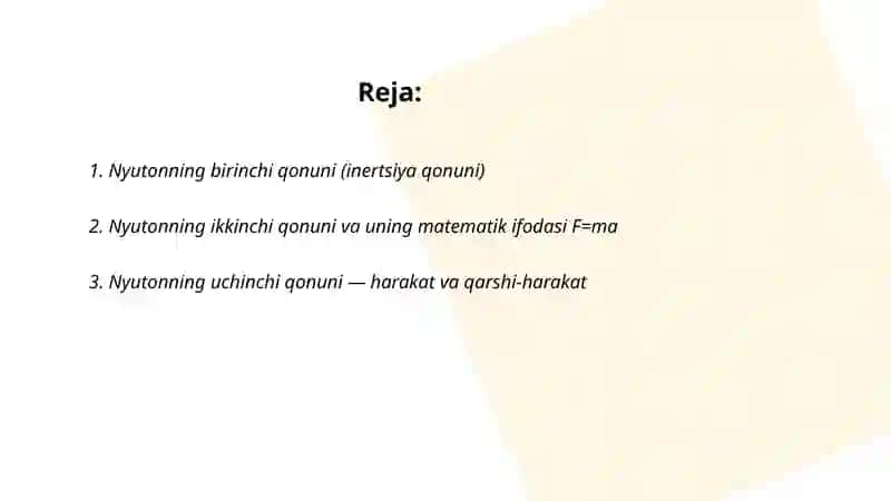 Nyuton va uning qonunlari 2