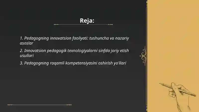 Pedagogning innovatsion faoliyati 2