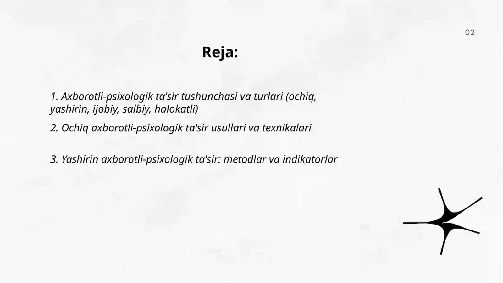 Axborotli-psixologik ta'sir usullari 2