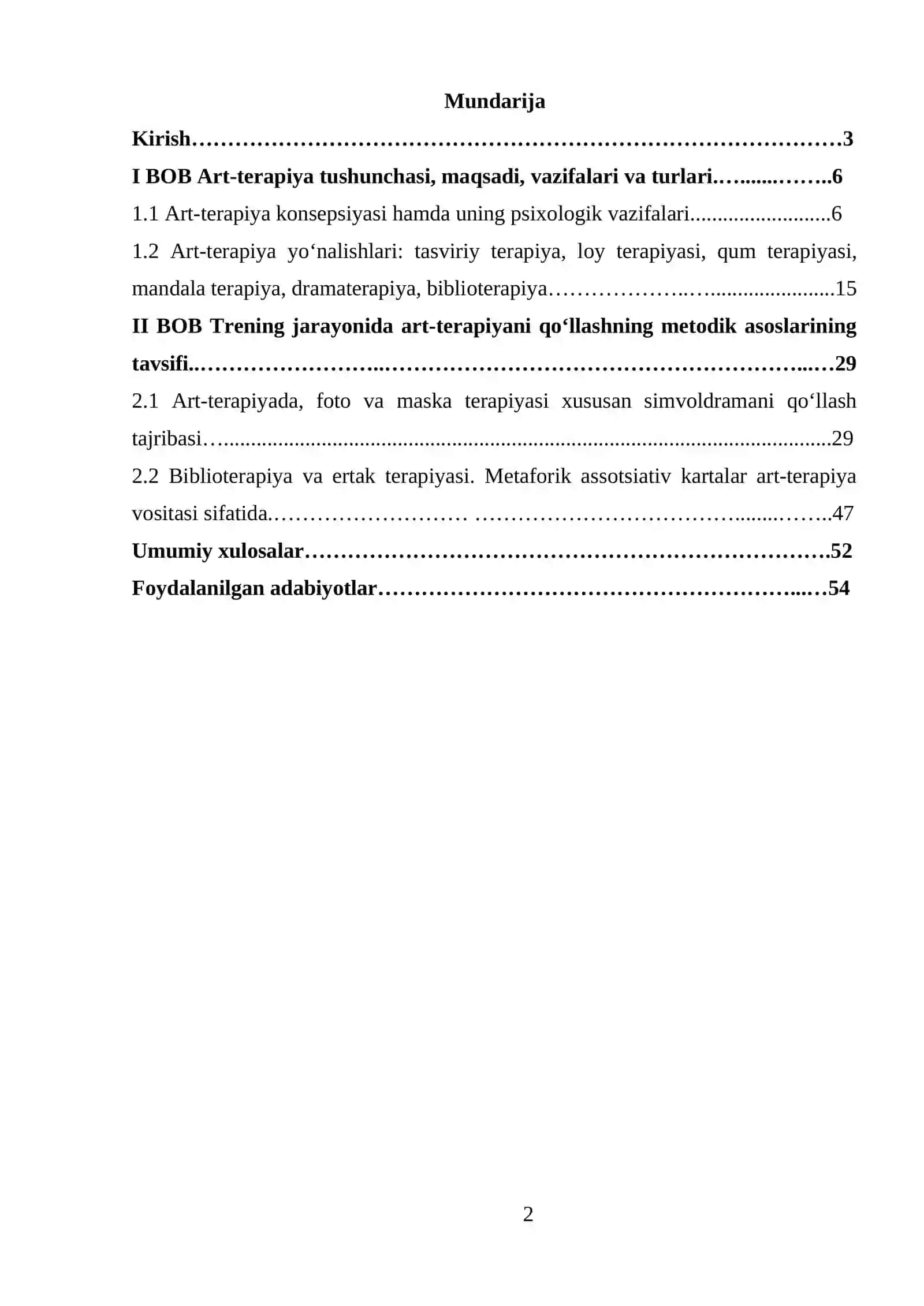 Treningda artterapiyani qo‘llash 2