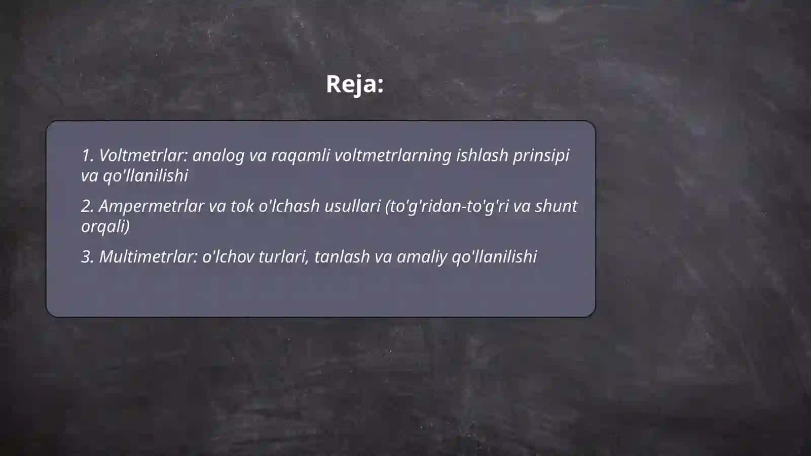 Voltmetrlar: analog va raqamli voltmetrlarning ishlash prinsipi va qo'llanilishi 2