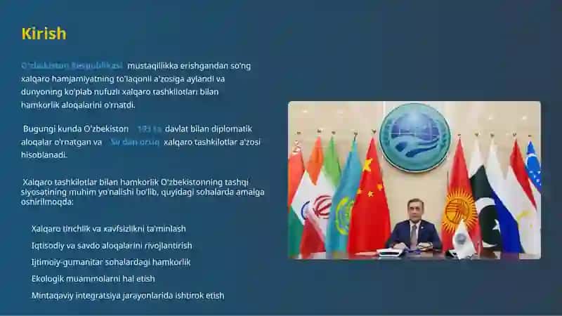 Xalqaro Tashkilotlar bilan Hamkorlik Aloqalari 2