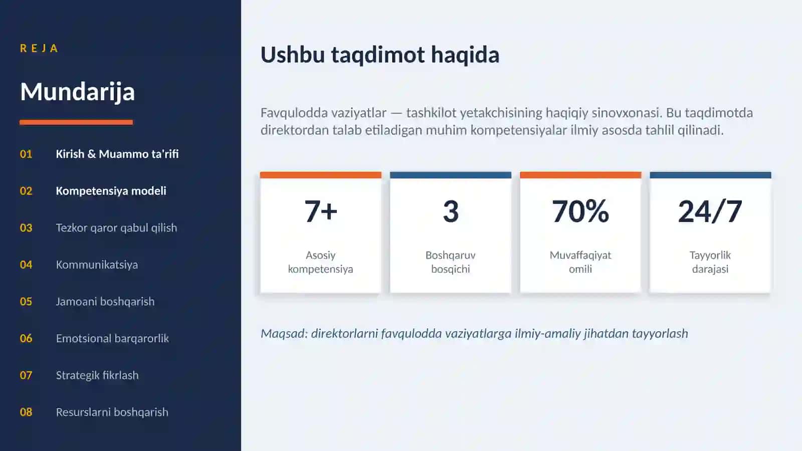 YETAKCHILIK & BOSHQARUV 2