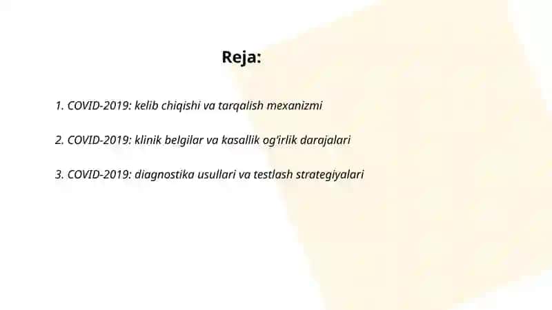 COVID-2019: kelib chiqishi va tarqalish mexanizmi 2