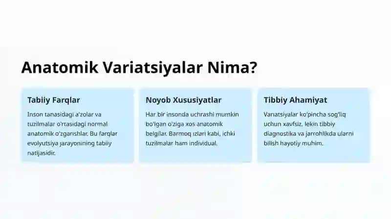 Anatomik Variatsiyalar: Inson Tanasining Noyobliklari 2