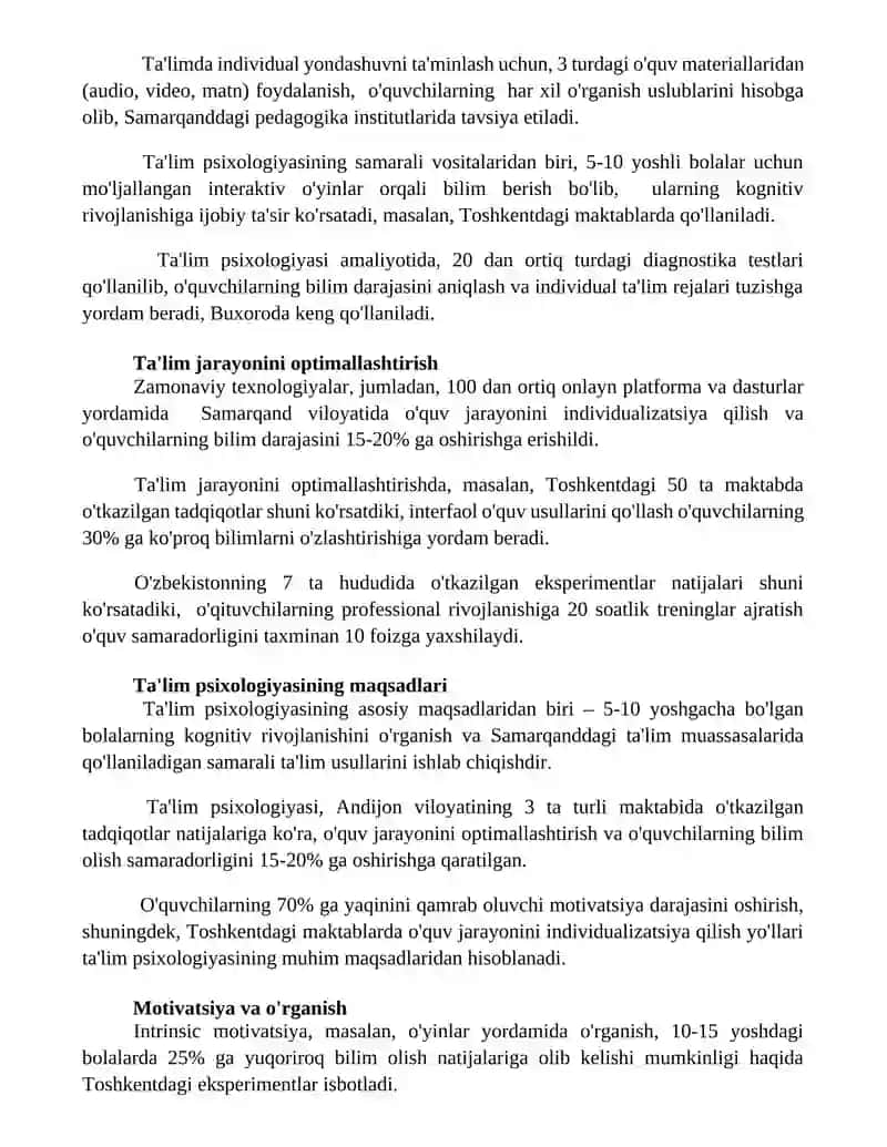 Ta'lim Psixologiyasi 2