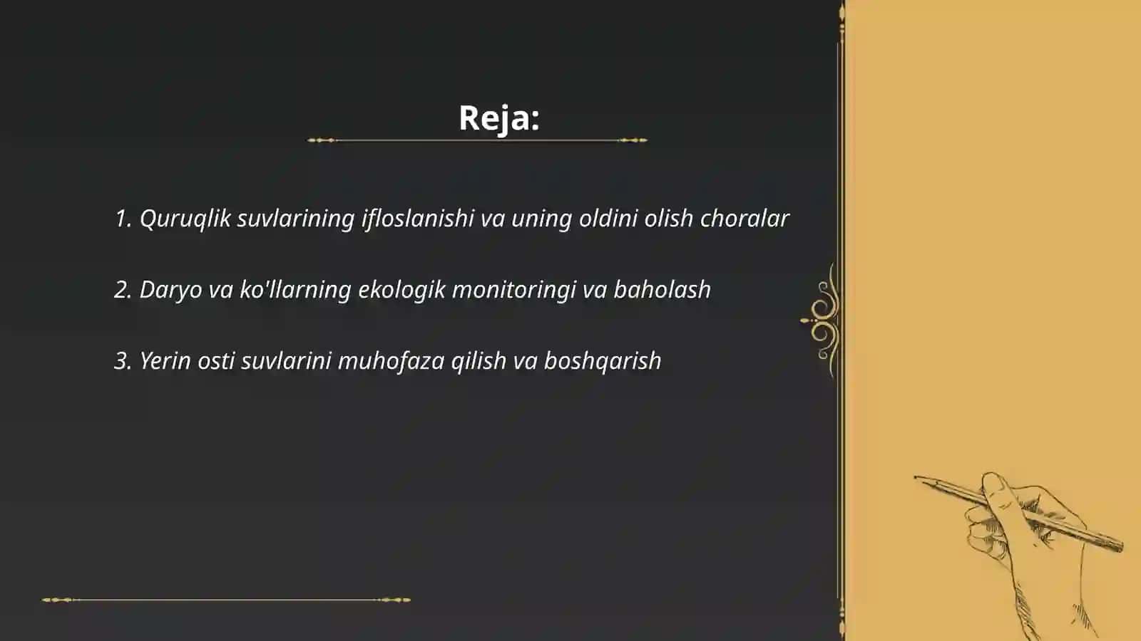 Quruqlik suvlarini muhofaza qilish 2