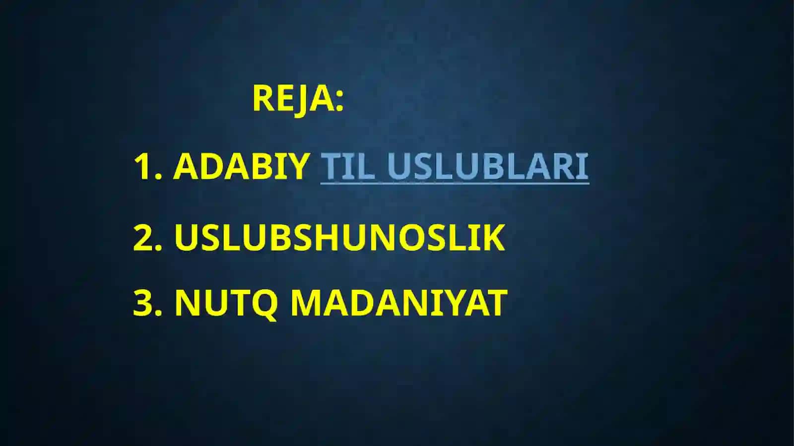 Uslubiyat tilshunoslik fanining bir bo‘limi 2
