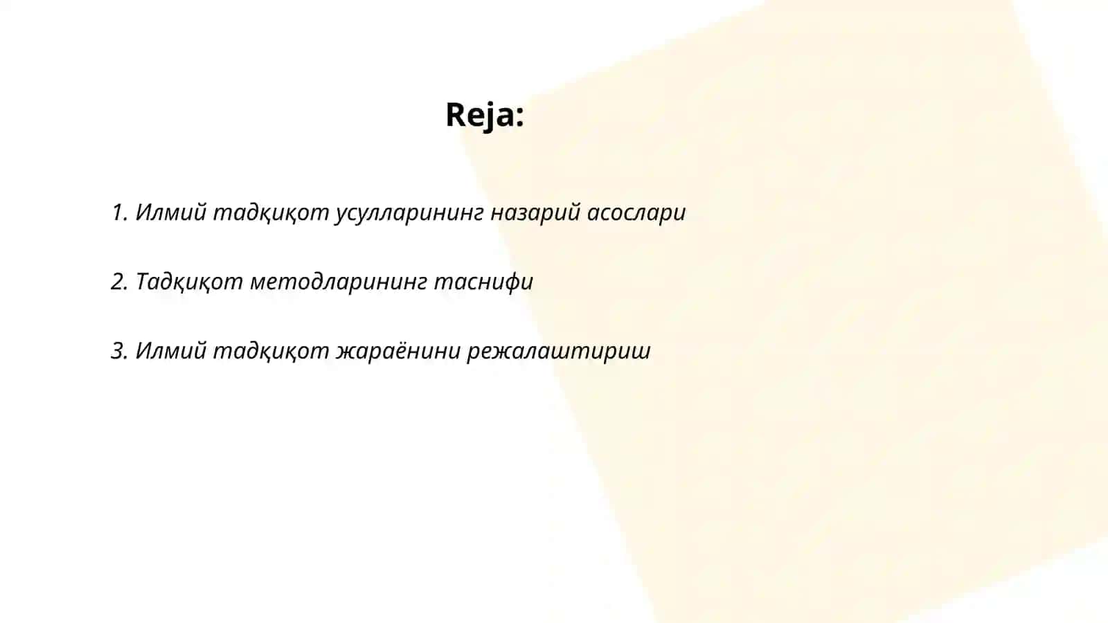 Илмий тадқиқот усуллари 2