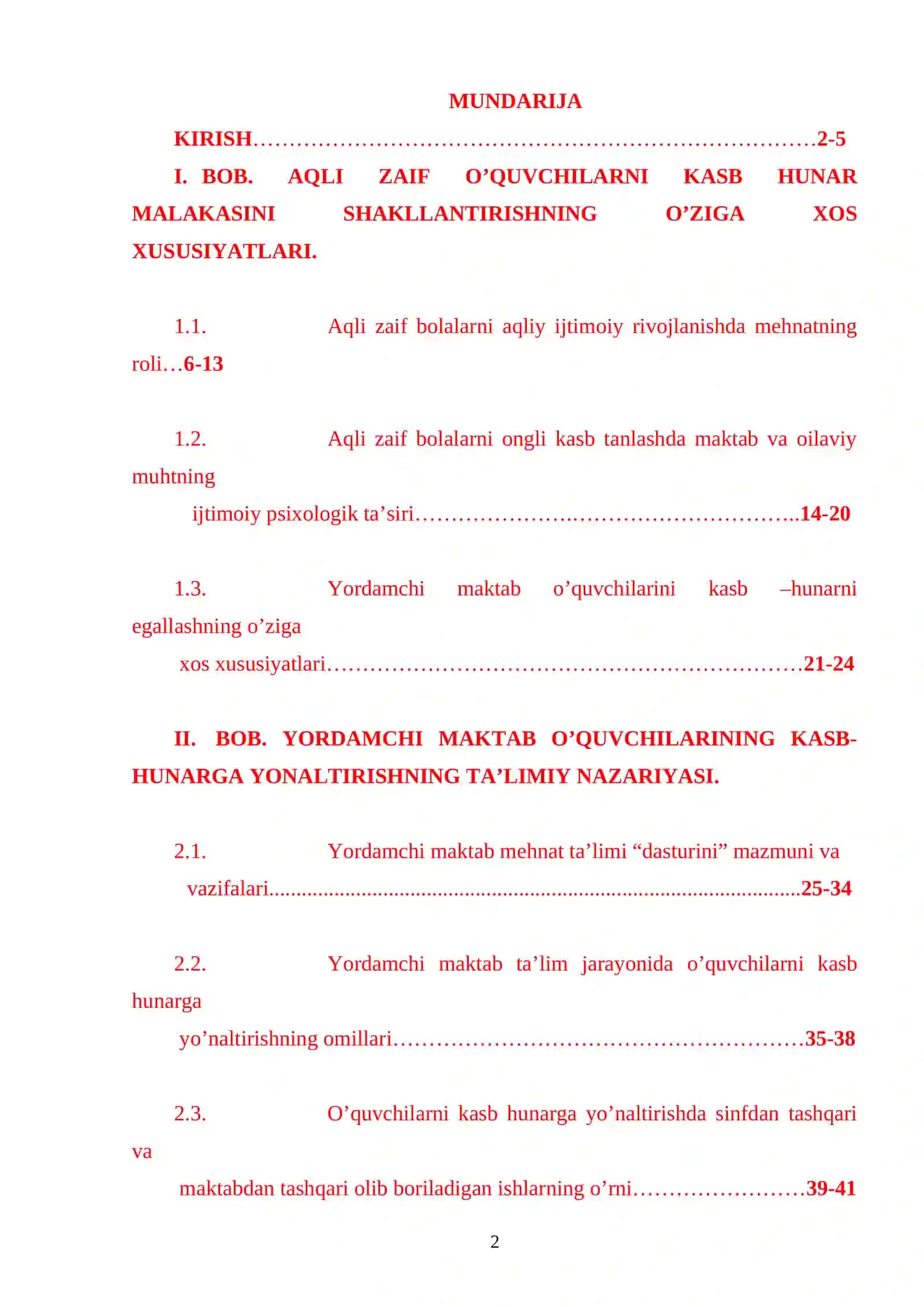 AQLIY RIVOJLANISHIDA NUQSONI BO’LGAN BOLALARNI TA’LIM JARAYONIDA KASB-HUNARGA YO’NALTIRISH OMILLARI 2
